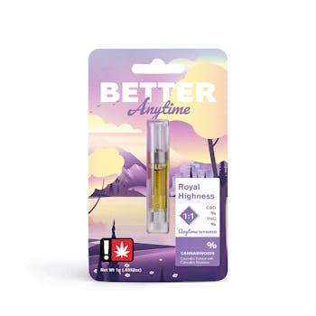 Better Effects | Anytime | Royal Highness 1:1 Cartridge | 1g